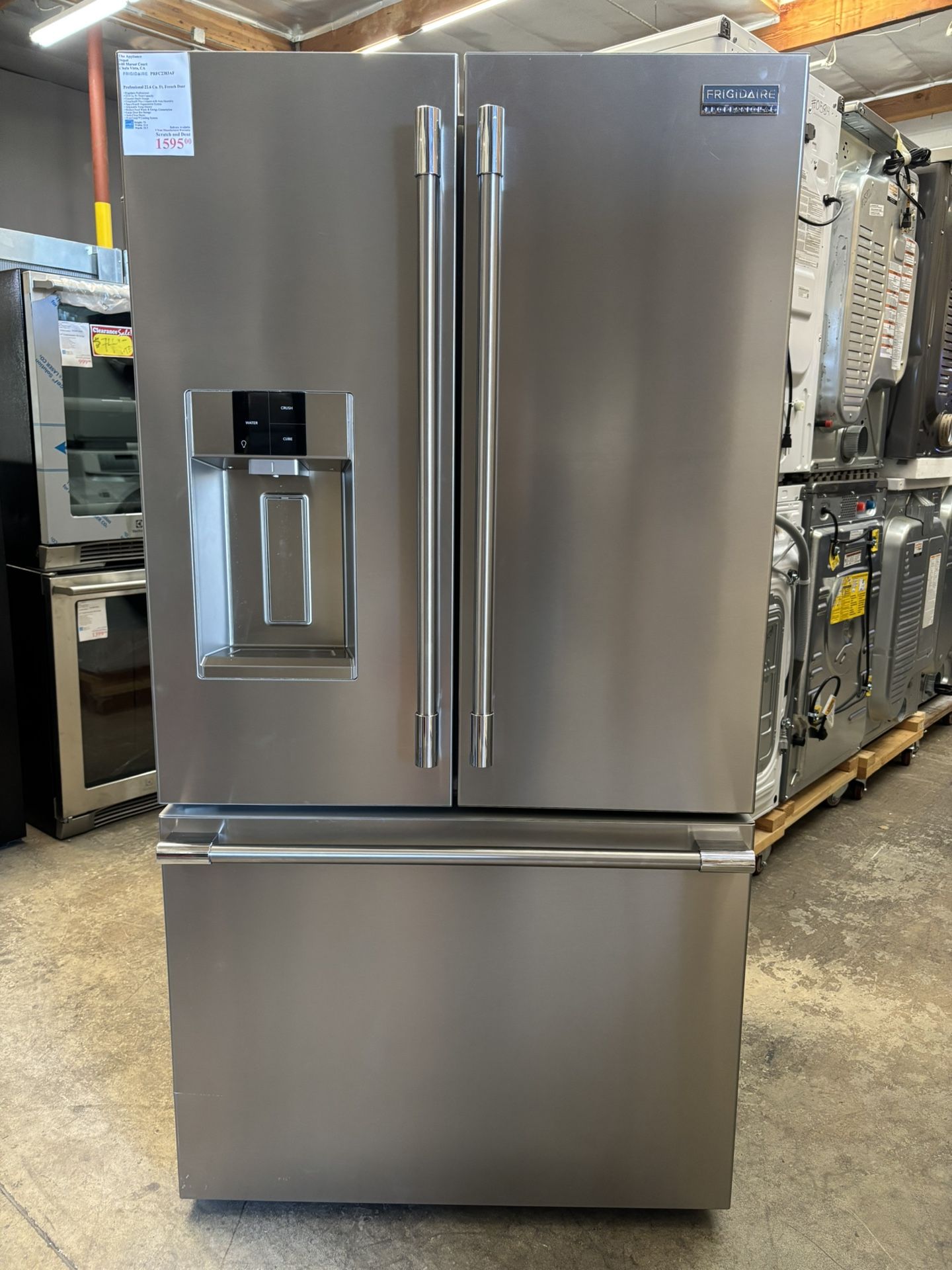 New! Frigidaire Professional 22.6 Cu Ft French Door Refrigerator 