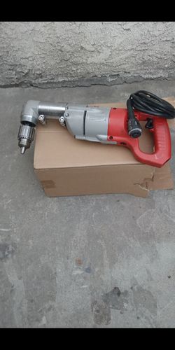 Milwaukee 1101-1 corded heavy duty angle drill with quick connect extension cord in excellent working condition like new
