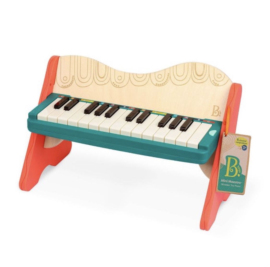 B Toys Wooden Toy Piano Mini Maestro