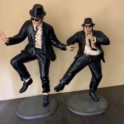 Blue brothers life sized statues 