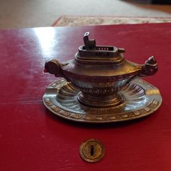 Vintage Japanese Table Lighter Metal Gasoline Table Lighter