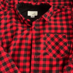 Boys Red Plaid Long Sleeve Shirt