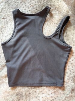 Grey open simple shirt