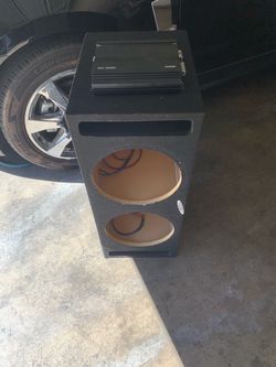 Dual Subwoofer Box with SR1-3500D Amplifier
