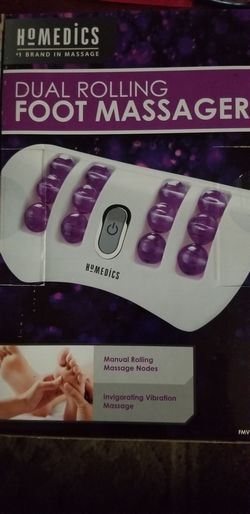 Working From Home/Office: lightweight portable dual heat and rolling foot massager