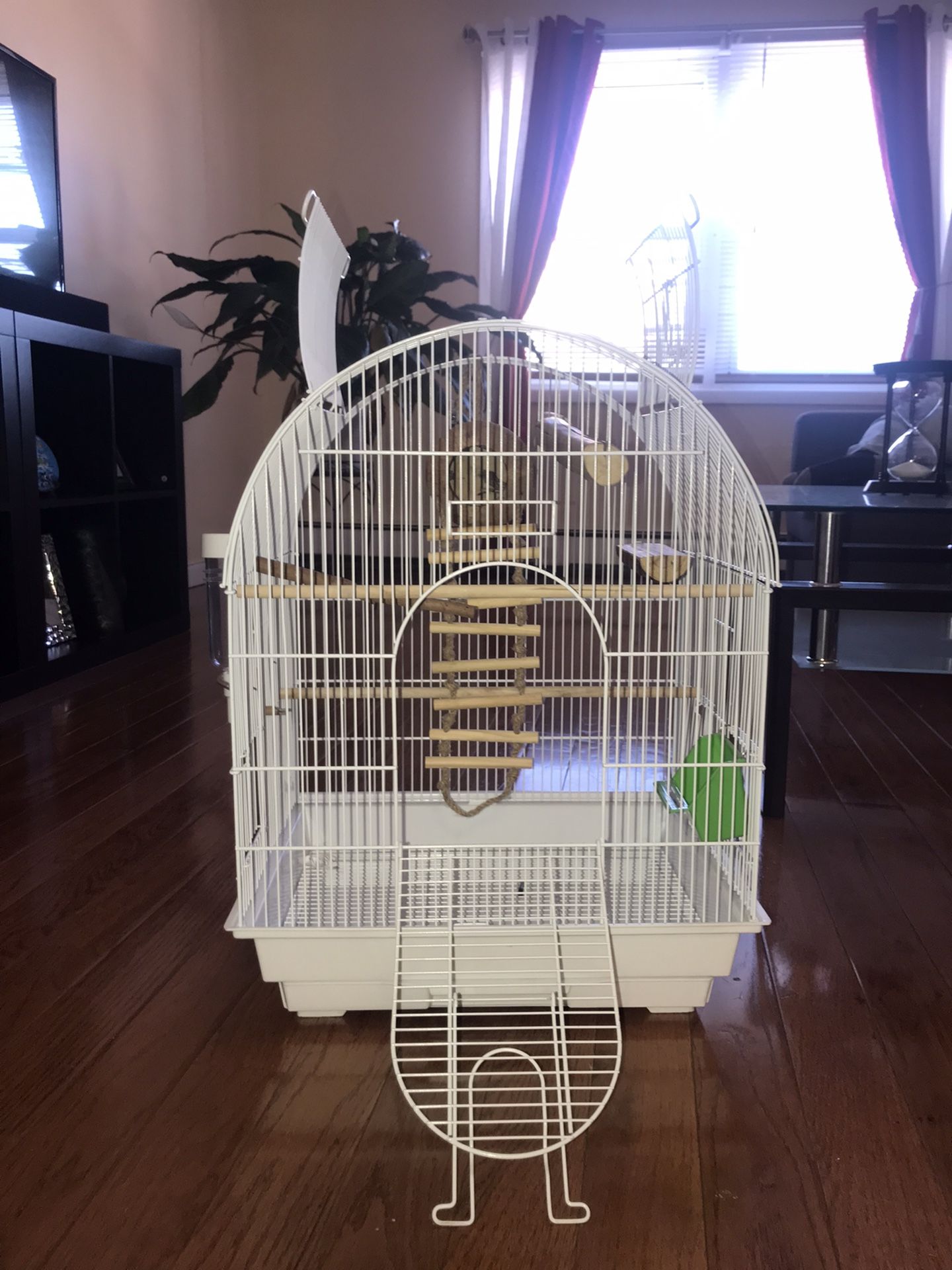 Large Bird House Cage, Feeder, and Gadgets