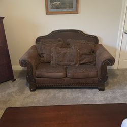 Brown Love Seat 