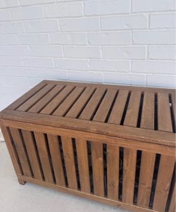 Wood Storage Bench