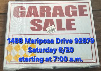 Garage sale Saturday