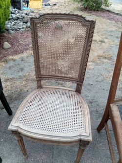 Vintage French Louis XVI Cane Chair