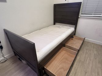 Grey Twin Bed