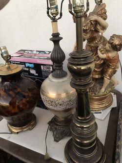 Vintage table lamp lot