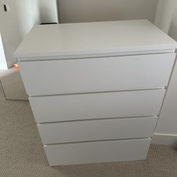 1. 4 drawer dresser (white) - $100 obo