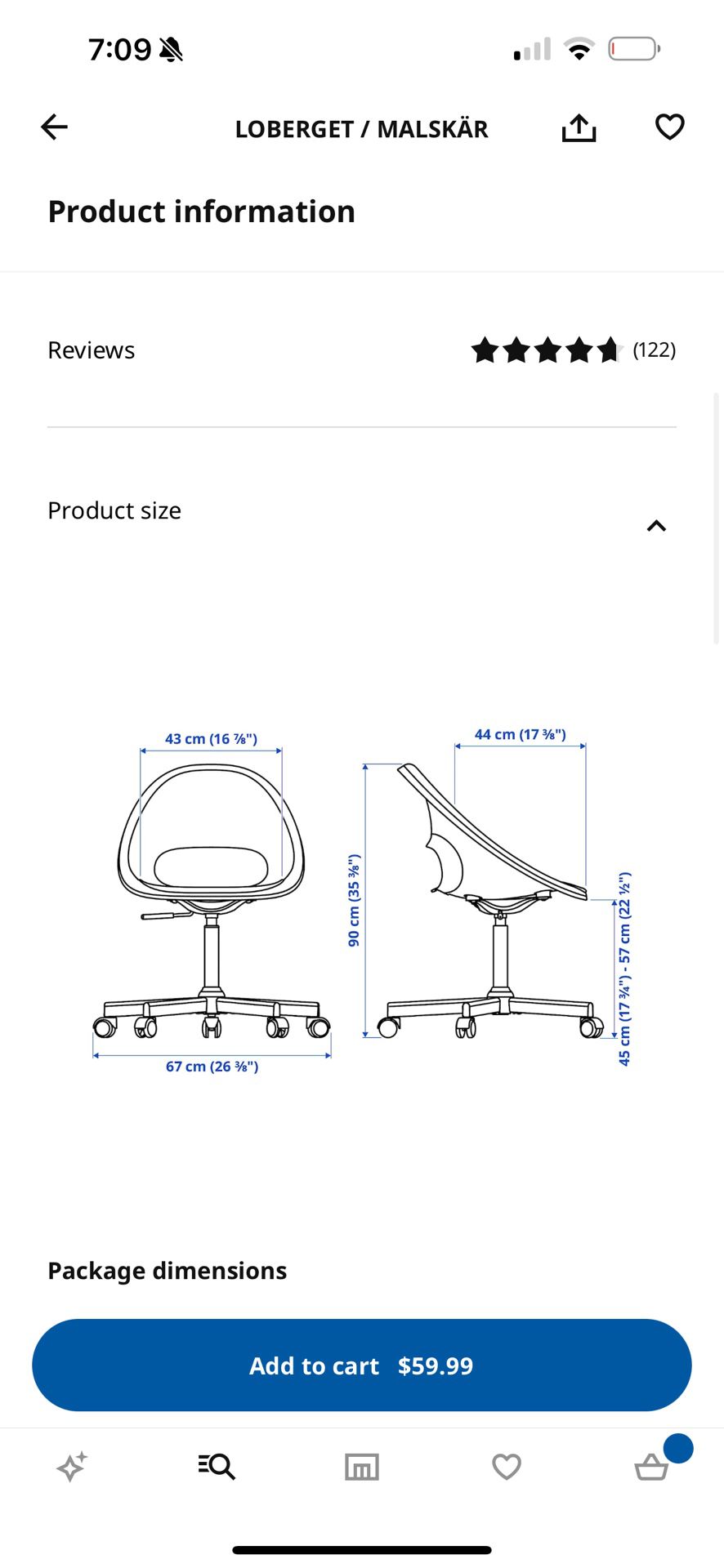 Ikea Swivel Chair 