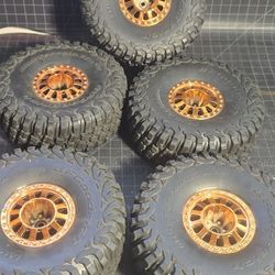 Losi Lasernut 5 Pc Set Copper Wheels Rc Buggy 