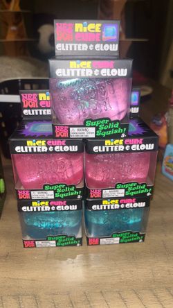 NeeDoh nice cube glitter & glow squishy toy