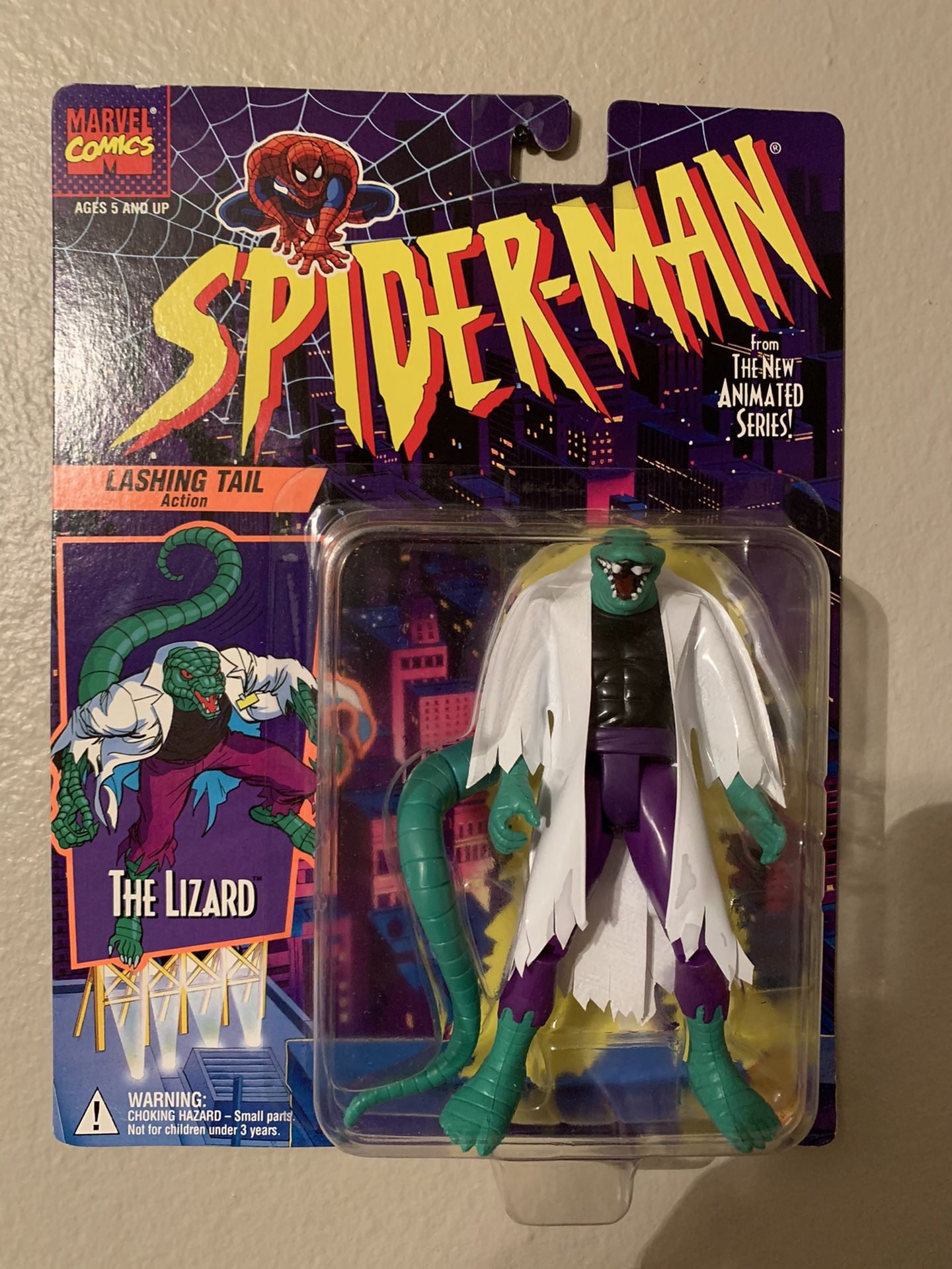 Marvel Spider-Man Animated Series (1995) The Lizard Toy Biz Figure NIP