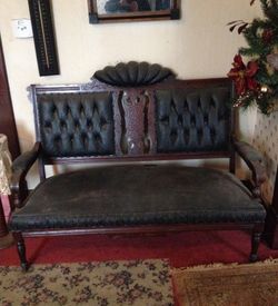 Antique Eastlake Victorian Parlor Settee 1800's