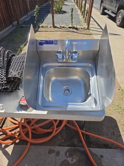 Sink, Hand Wall-Mount Stainless