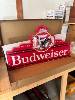 Budweiser 150th Anniversary Lighted Bar Sign