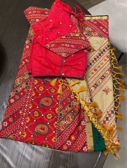 New cotton silk Saree with stitched blouse