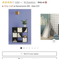 Room Essentials 9 Cube Organizer Shelf