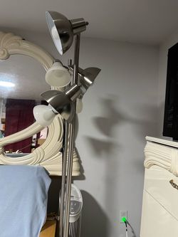 Brushed Nickel Multi-Head Floor Lamp