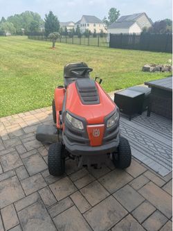 Husqvarna seated lawnmower