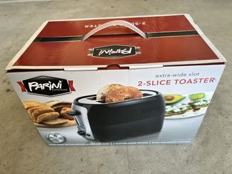 Parini X-tra Wide Slot 2-Slice Toaster