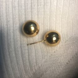Earrings 18k Gold Over Sterling Silver Studs