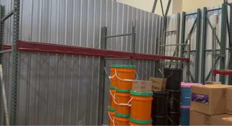 Small business warehouse racks