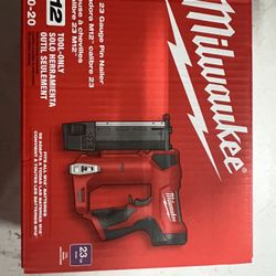 M12 12-Volt 23-Gauge Lithium-Ion Cordless Pin Nailer (Tool-Only)