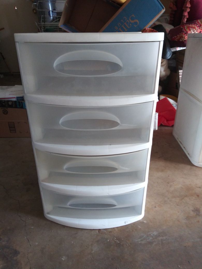 Plastic 4 drawer organizer