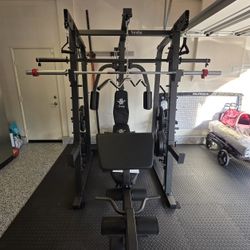 Smith Machine 2001 | Multi-Use Adj Bench | Gym Equipment | Fitness | Squat Rack | Excercise |🔴WEIGHTS AND BARBELL SOLD SEPARATELY 🔴 FREE DELIVERY 🚚