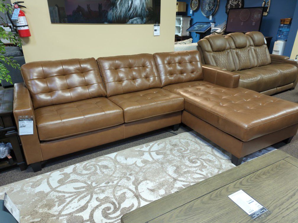 Brand New Sectional Sofa Couch Genuine Real Top Grain Leather 