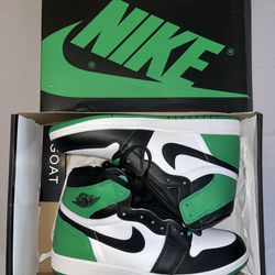 Air Jordan 1 High OG Lucky Green Shoes (damaged Box) DS Mens Size 11