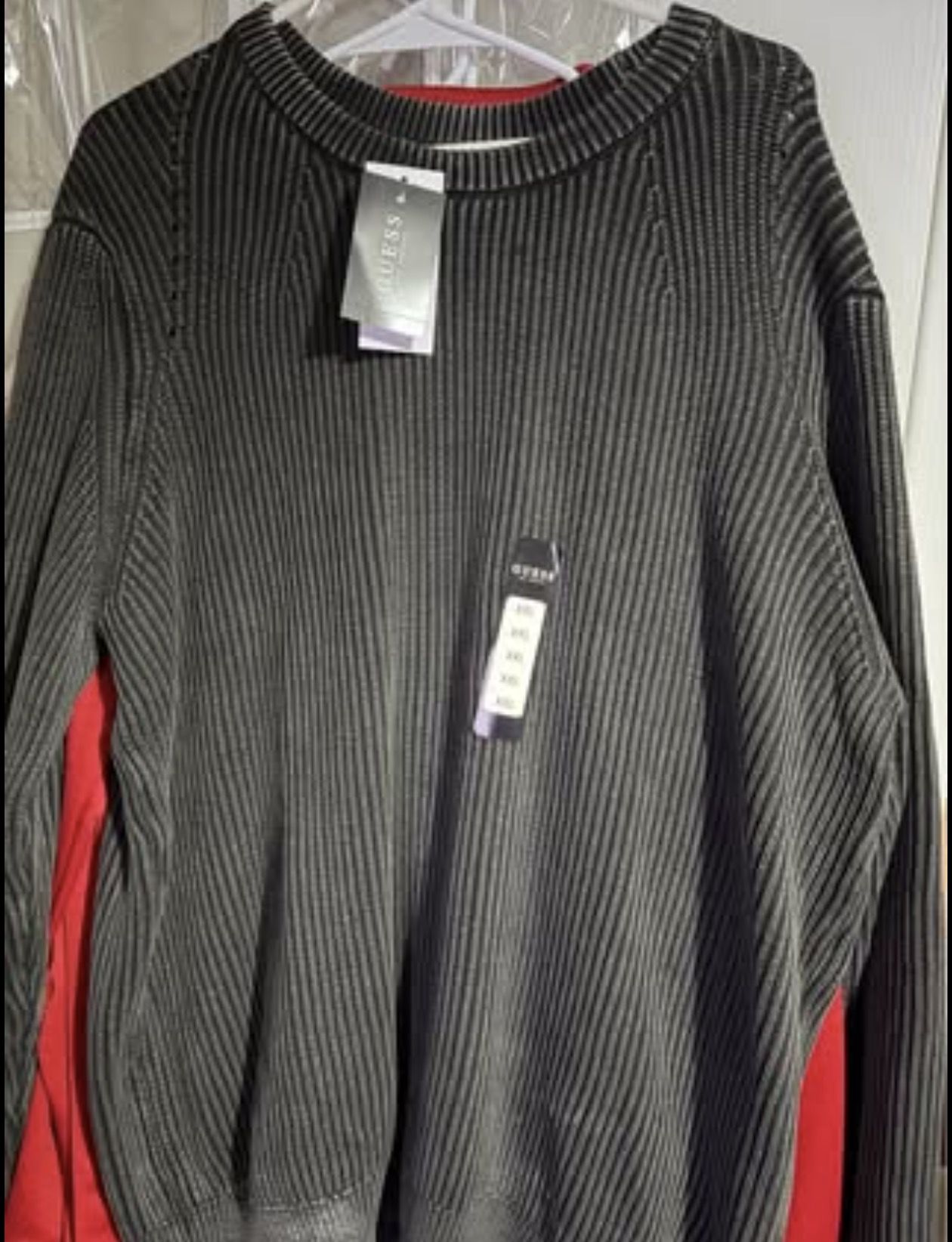 New Guess Ribbed Knit Sweater XXL