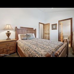 Solid Wood Full Bed Frames and Nightstands 