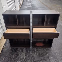 2 Storage Shelf Unit (Brown)