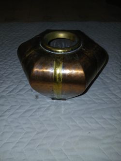 Bronze With Brass Trim Vase