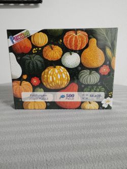 Puzzone Fall Pumpkin 500 Piece Jigsaw Puzzle