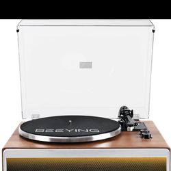 Seeying Vinyl Record Player w/ Bluetooth