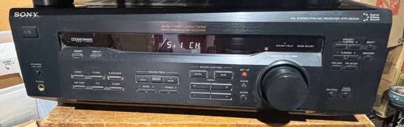 Sony STR-DE345 5.1 Channel AV Stereo Receiver Dolby Pro Logic Tested Working