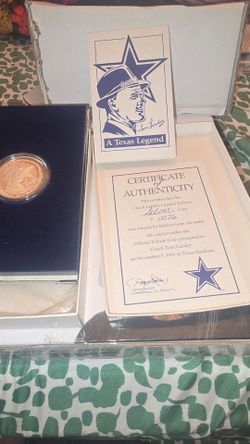 LANDRY DALLAS COWBOYS COIN