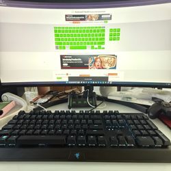 Razer BlackWidow V3 – Full-Size Mechanical Gaming Keyboard, Yellow Linear Switches, RGB