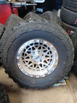 17x9 xm rims 6 lug 6x139 6x5.5 on new tires 35 1250 17
