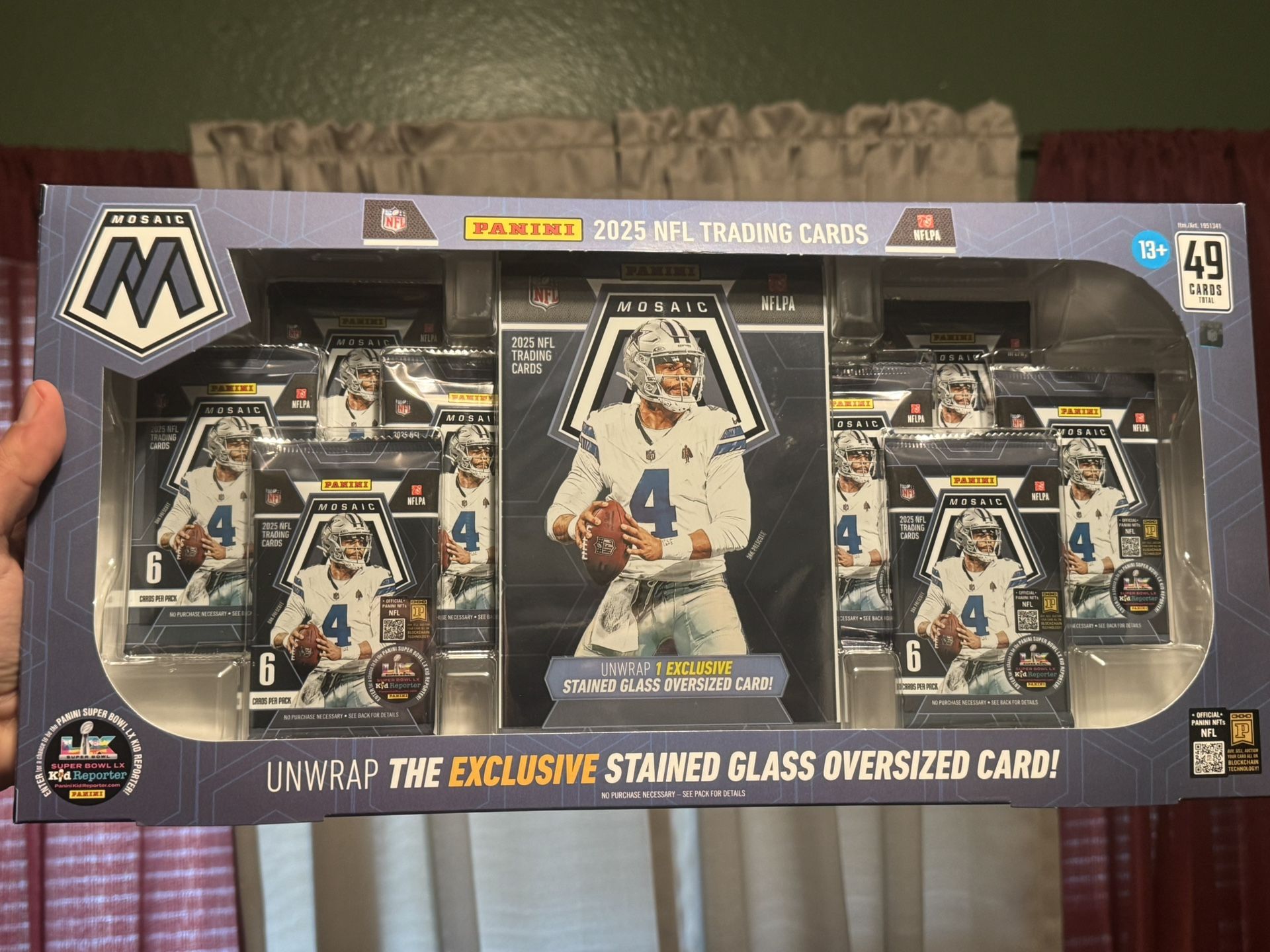 2025 Panini Mosaic Football Bundle Box Stained Glass