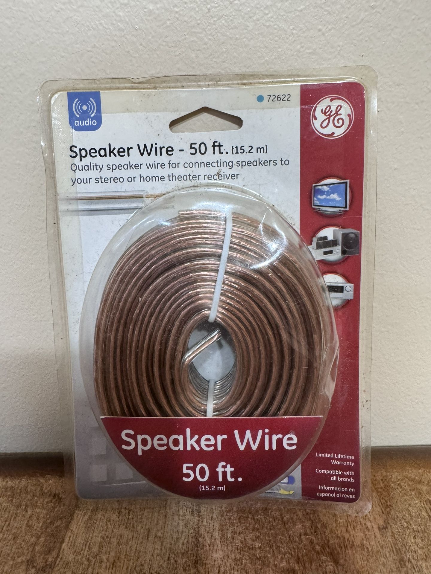 GE Speaker Wire – 50 ft (15.2 m)
