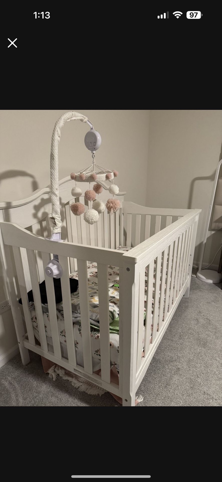 Baby Crib With Mattress