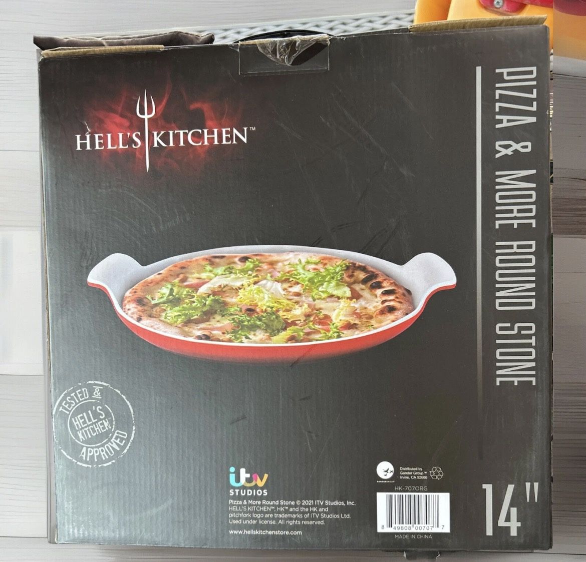 Hell’s Kitchen Brand New Pizza and More Round Stone Oven Safe Serving Dish